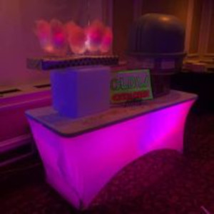 Glow in the Dark Cotton Candy Display