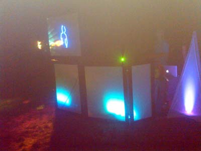 DJ with Fog