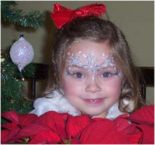 Holiday Face Painting Girl