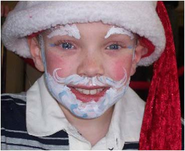 Holiday Face Painting Boy