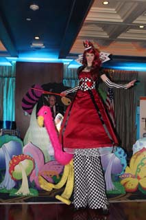 Queen of HEarts Stilt Walker