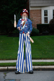 Patriotic Stilt Walker